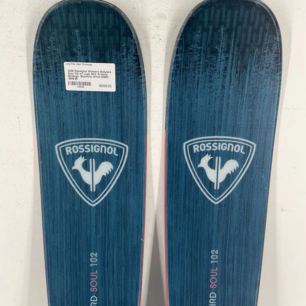 2026 Rossignol Women's Rallybird Soul 102 w/ Look SPX 12 Demo Bindings - Image 42