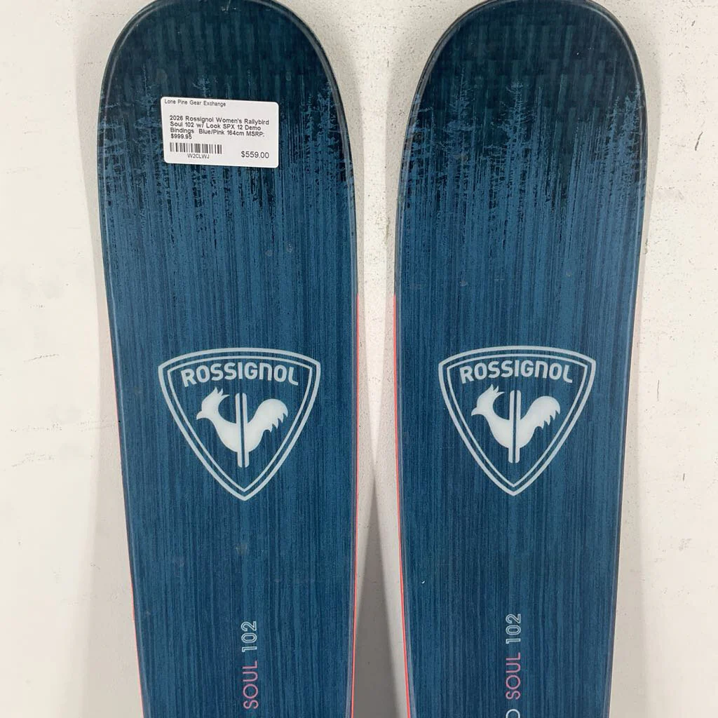 2026 Rossignol Women's Rallybird Soul 102 w/ Look SPX 12 Demo Bindings - Image 69