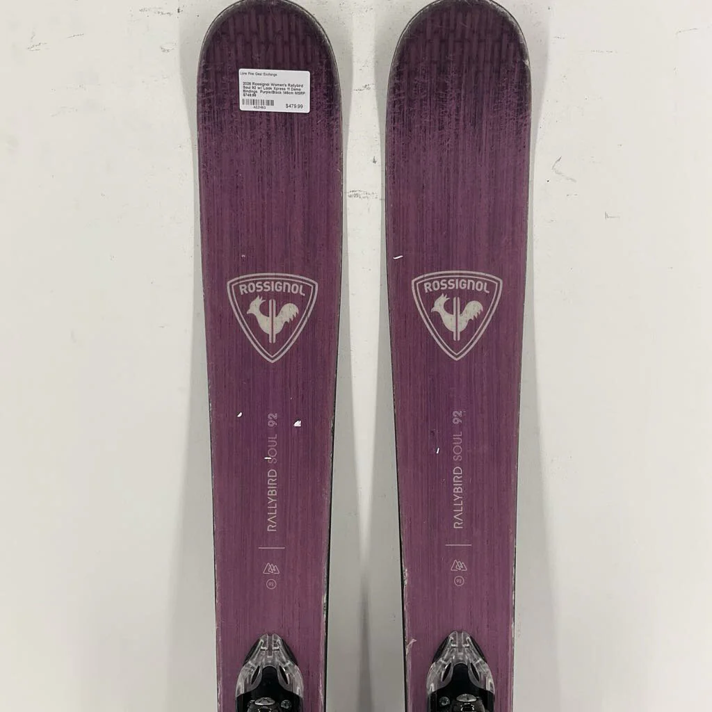 2026 Rossignol Women's Rallybird Soul 92 w/ Look Xpress 11 Demo Bindings - Image 7