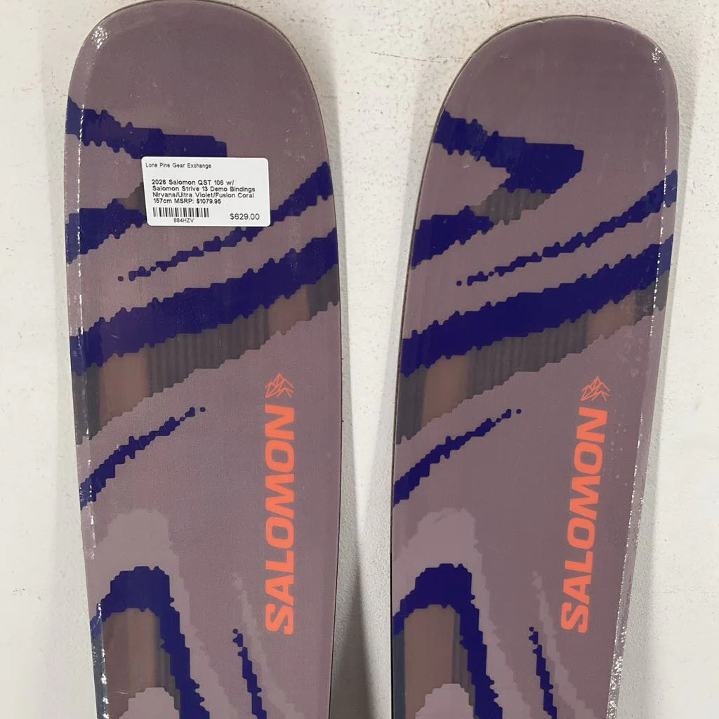 2026 Salomon QST 106 w/ Salomon Strive 13 Demo Bindings - Image 3