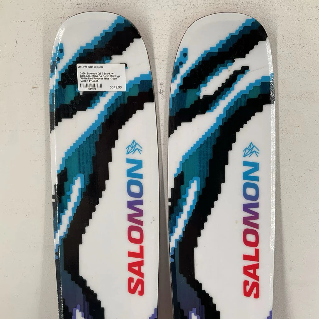 2026 Salomon QST Blank w/ Salomon Strive 14 Demo Bindings - Image 3