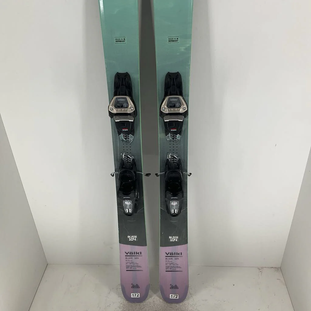 2026 Volkl Blaze 104 w/ Marker Griffon 13 Demo Bindings - Image 2