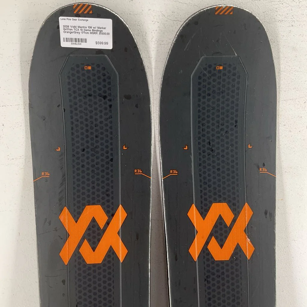 2026 Volkl Mantra 108 w/ Marker Griffon TCX 13 Demo Bindings - Image 3
