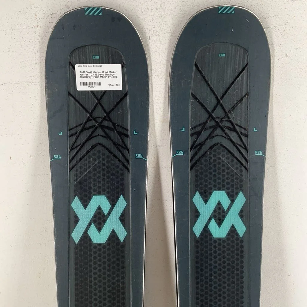 2026 Volkl Mantra 88 w/ Marker Griffon TCX 13 Demo Bindings - Image 11