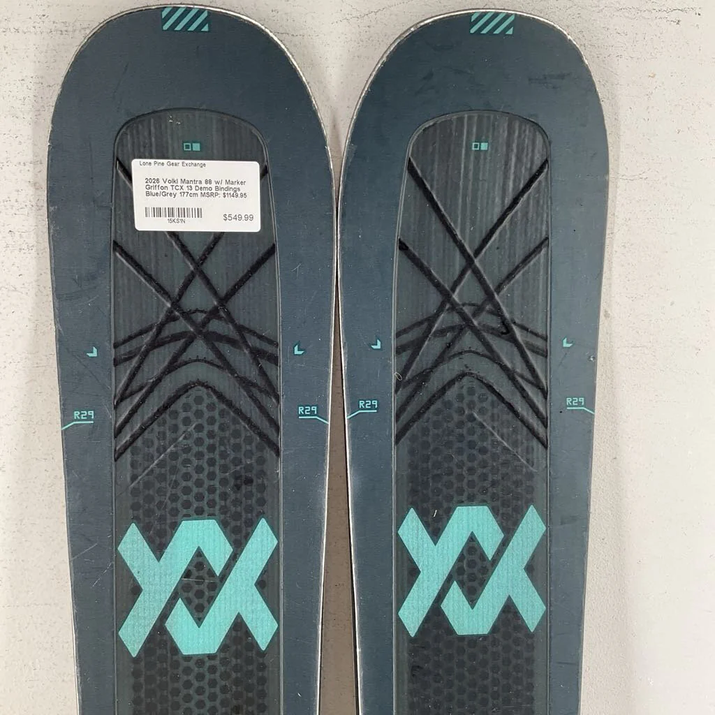 2026 Volkl Mantra 88 w/ Marker Griffon TCX 13 Demo Bindings - Image 19