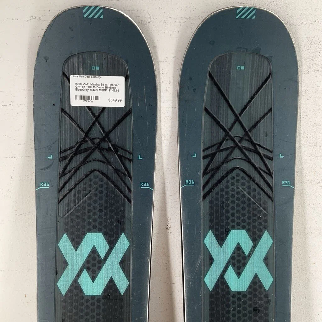 2026 Volkl Mantra 88 w/ Marker Griffon TCX 13 Demo Bindings - Image 35