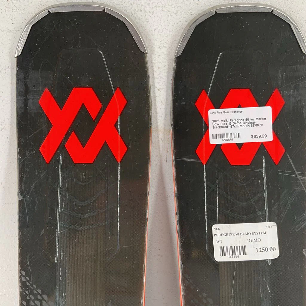 2026 Volkl Peregrine 80 w/ Marker Low Ride 13 Demo Bindings - Image 5