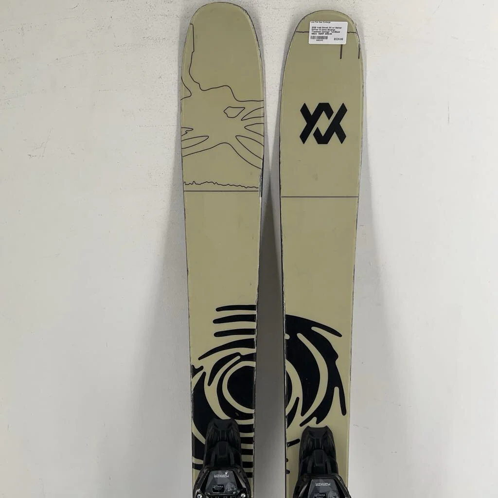 2026 Volkl Revolt 101 w/ Marker Griffon 13 Demo Bindings *Topsheet Damage*