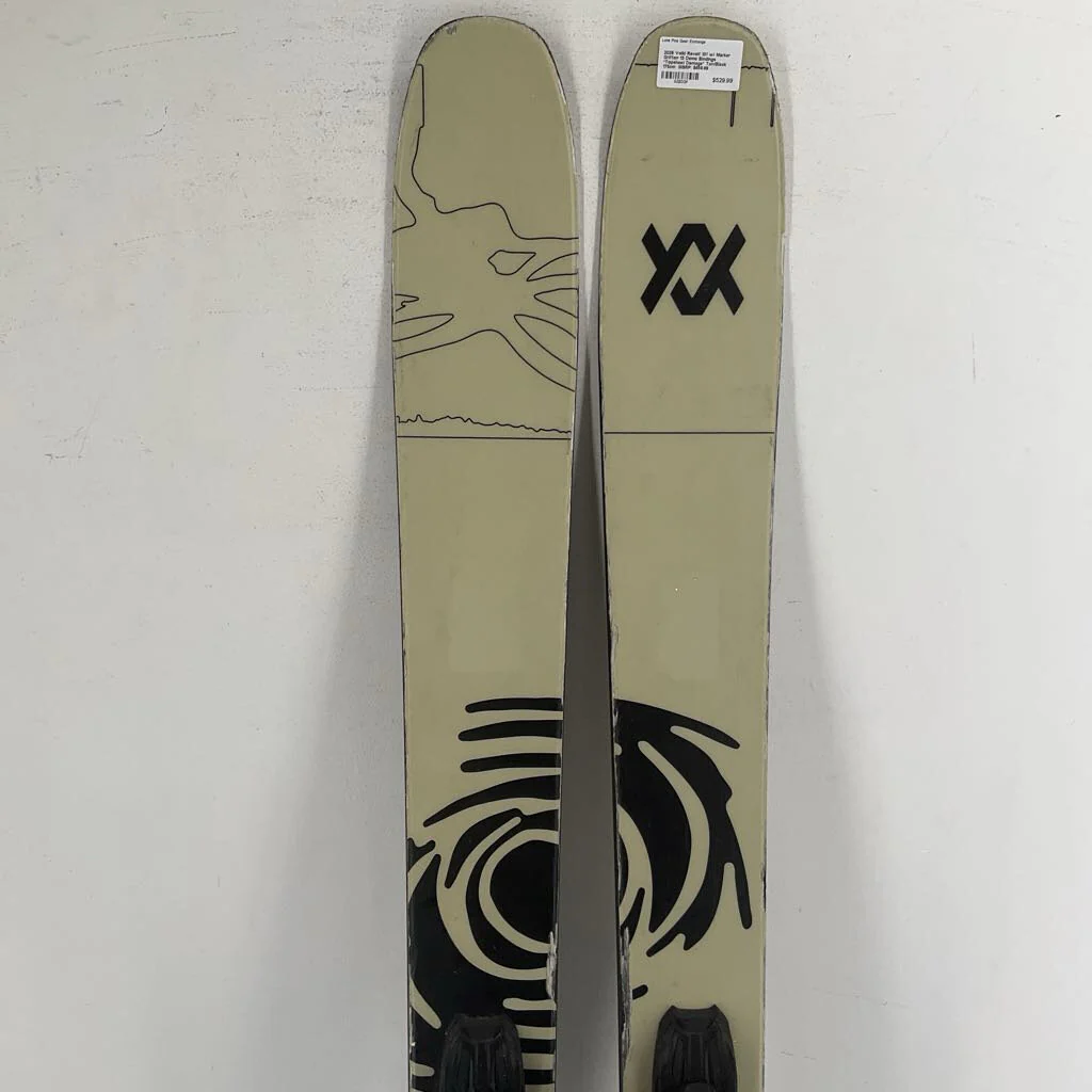 2026 Volkl Revolt 101 w/ Marker Griffon 13 Demo Bindings *Topsheet Damage*
