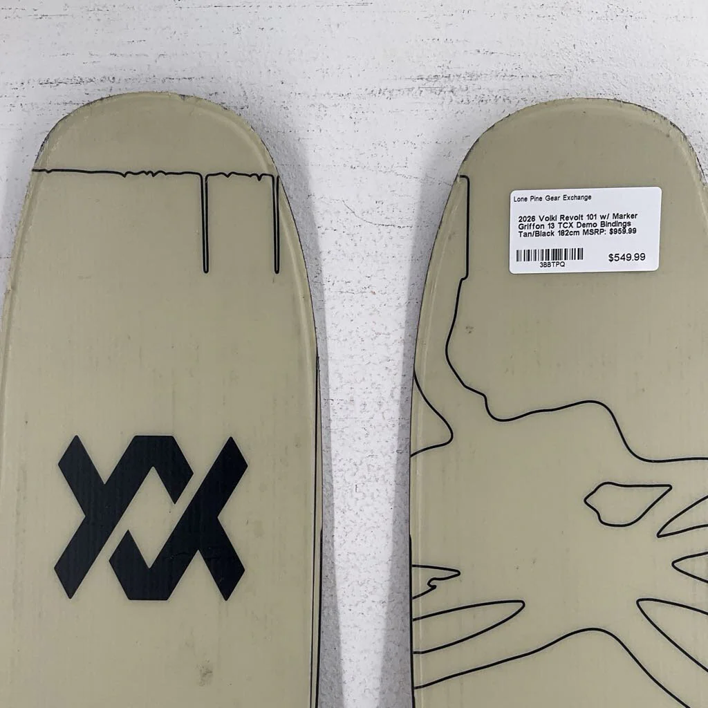 2026 Volkl Revolt 101 w/ Marker Griffon 13 TCX Demo Bindings - Image 16