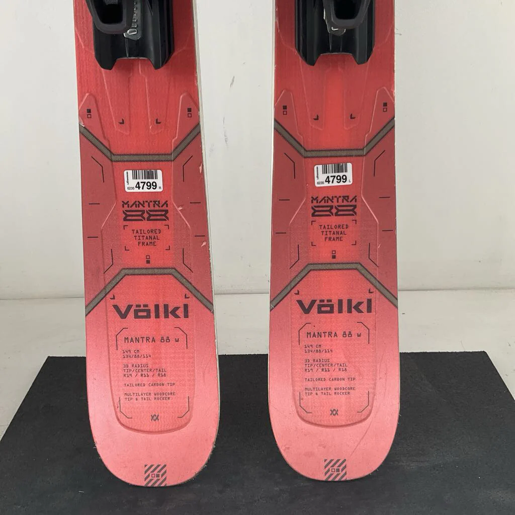 2026 Volkl Women's Mantra 88 w/ Marker Squire TCX 11 Demo Bindings - Image 7