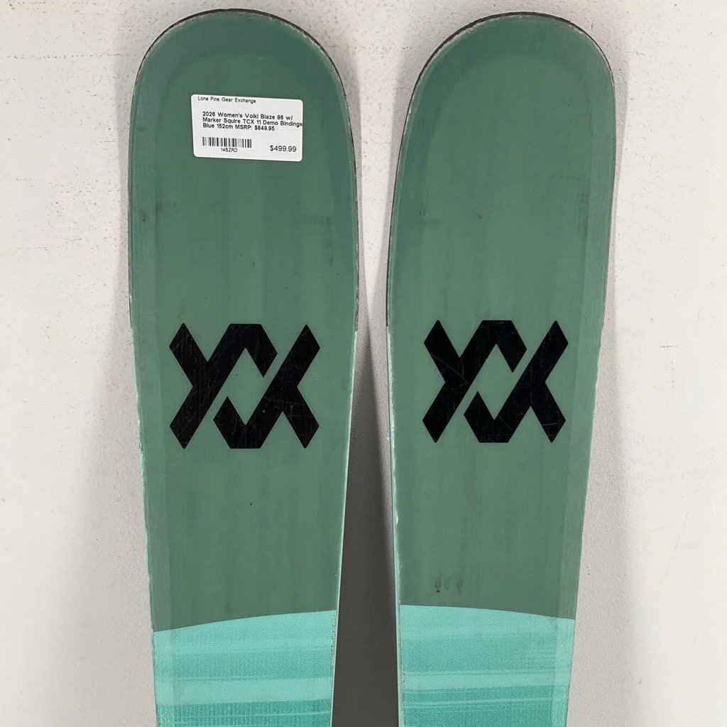 2026 Women's Volkl Blaze 86 w/ Marker Squire TCX 11 Demo Bindings - Image 11