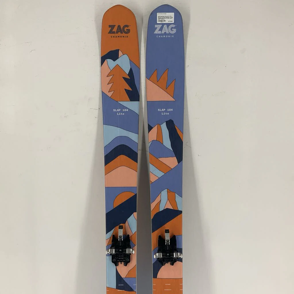 2026 Zag Slap 104 Lite w/ ATK Rent Me 10 Demo Bindings w/ Zag Climbing Skins