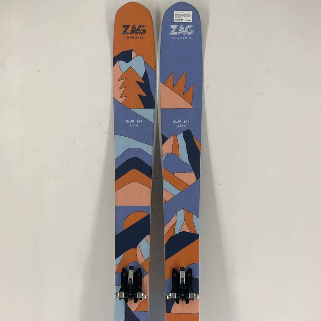 2026 Zag Slap 104 Lite w/ ATK Rent Me 10 Demo Bindings w/ Zag Climbing Skins - Image 5