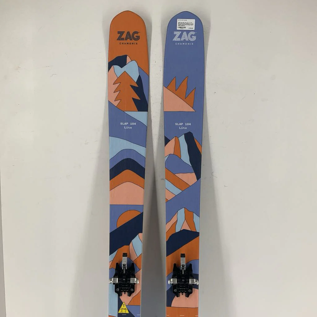 2026 Zag Slap 104 Lite w/ ATK Rent Me 10 Demo Bindings w/ Zag Climbing Skins - Image 5