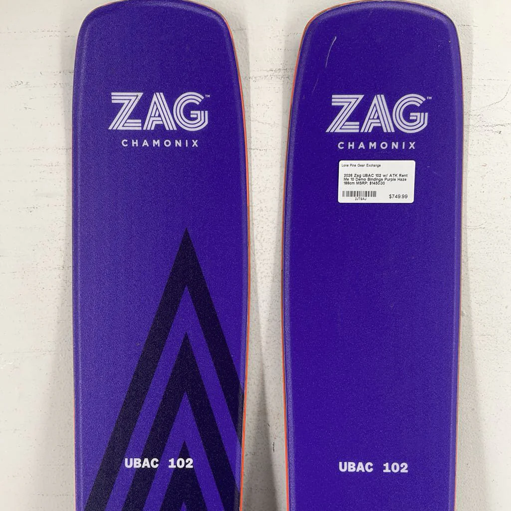 2026 Zag UBAC 102 w/ ATK Rent Me 10 Demo Bindings - Image 7