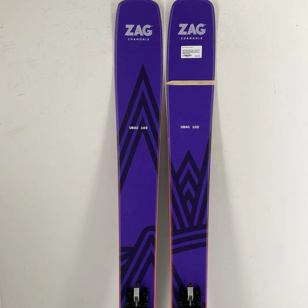 2026 Zag UBAC 102 w/ ATK Rent Me 10 Demo Bindings w/ Zag Climbing Skins