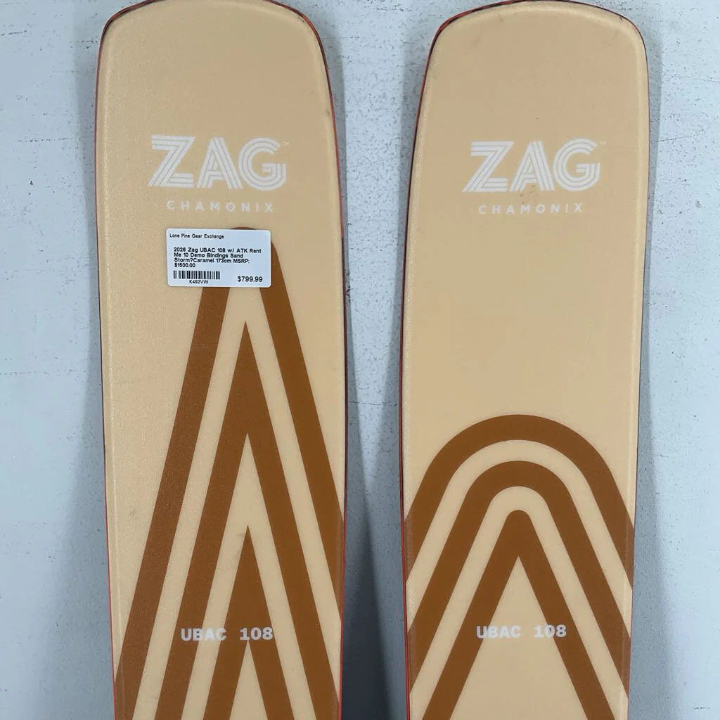 2026 Zag UBAC 108 w/ ATK Rent Me 10 Demo Bindings - Image 3