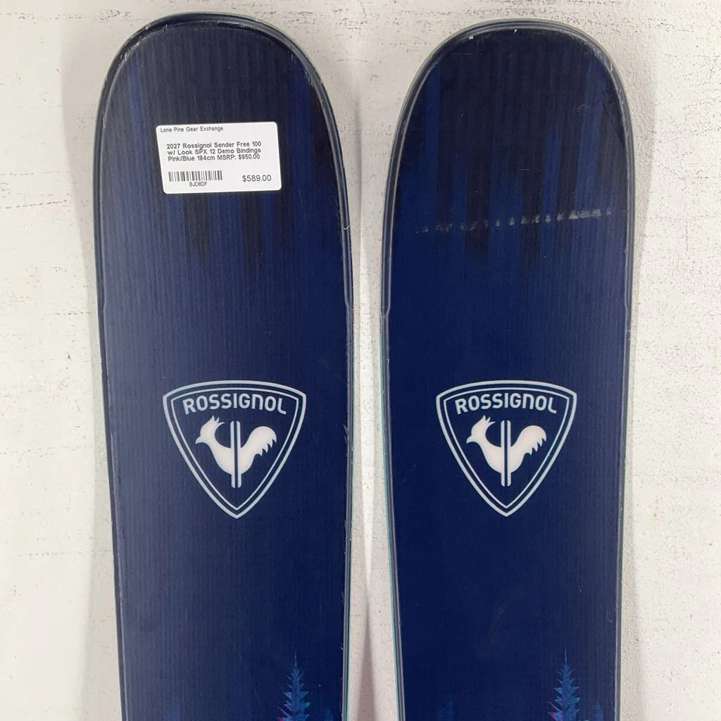 2027 Rossignol Sender Free 100 w/ Look SPX 12 Demo Bindings - Image 15