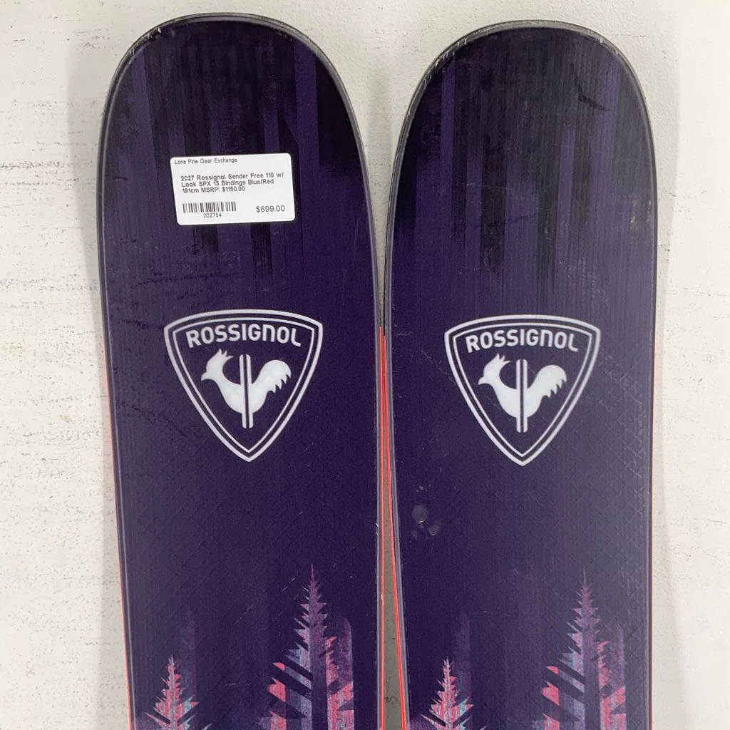 2027 Rossignol Sender Free 110 w/ Look SPX 13 Bindings - Image 23