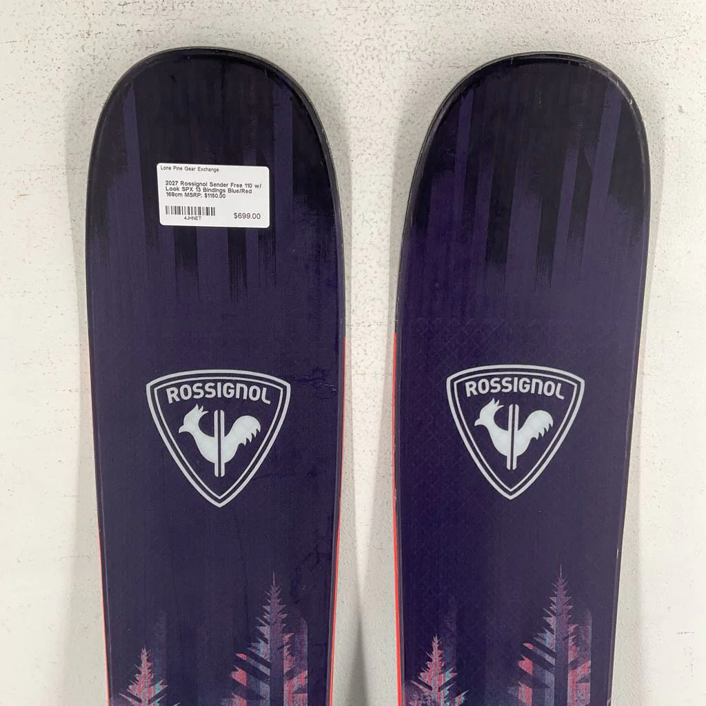 2027 Rossignol Sender Free 110 w/ Look SPX 13 Bindings - Image 3