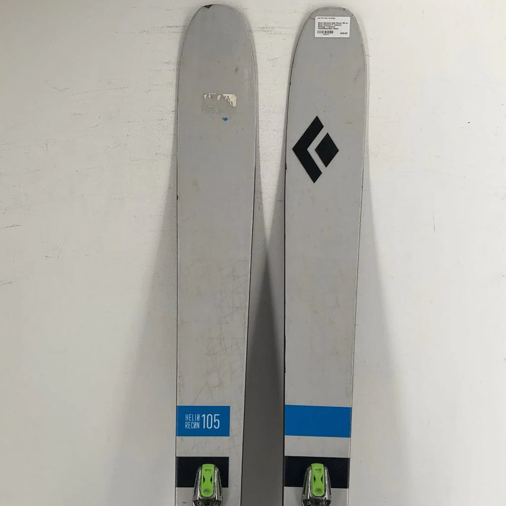 Black Diamond Helio Recon 105 w/ Black Diamond 01 Telemark Bindings *3 Mounts*