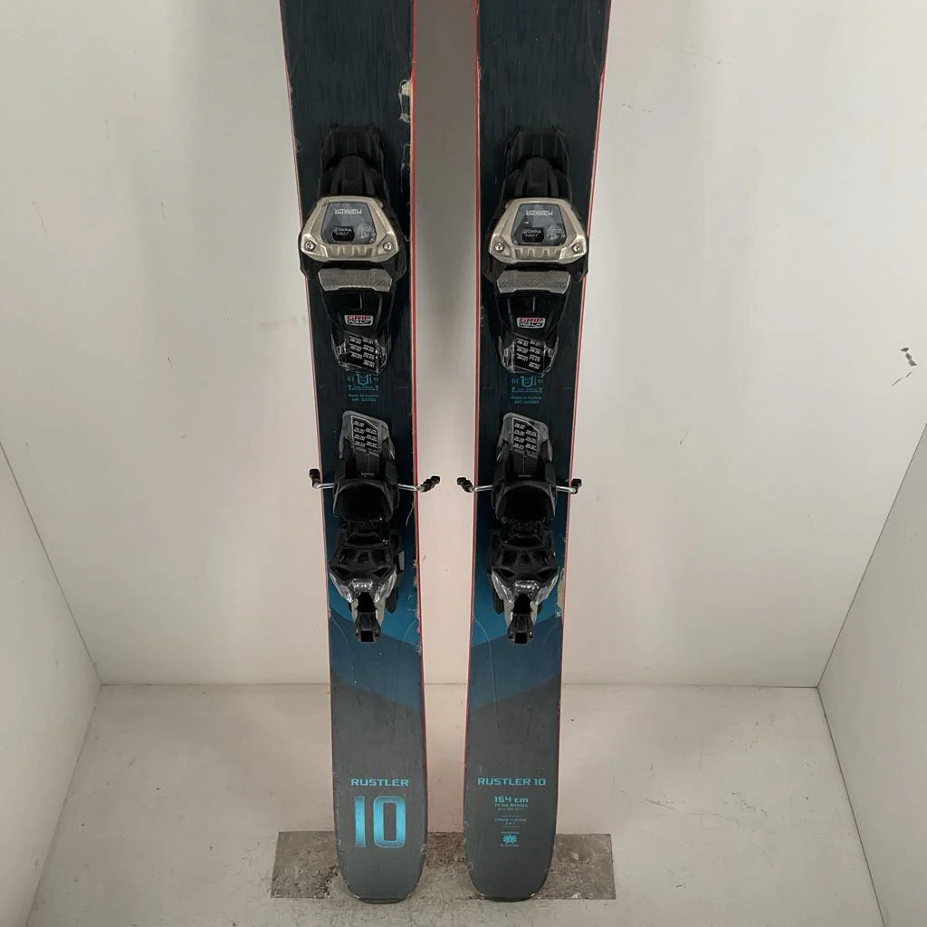 Blizzard Rustler 10 w/ Marker Griffon 13 Demo Bindings *topsheet damage* - Image 2