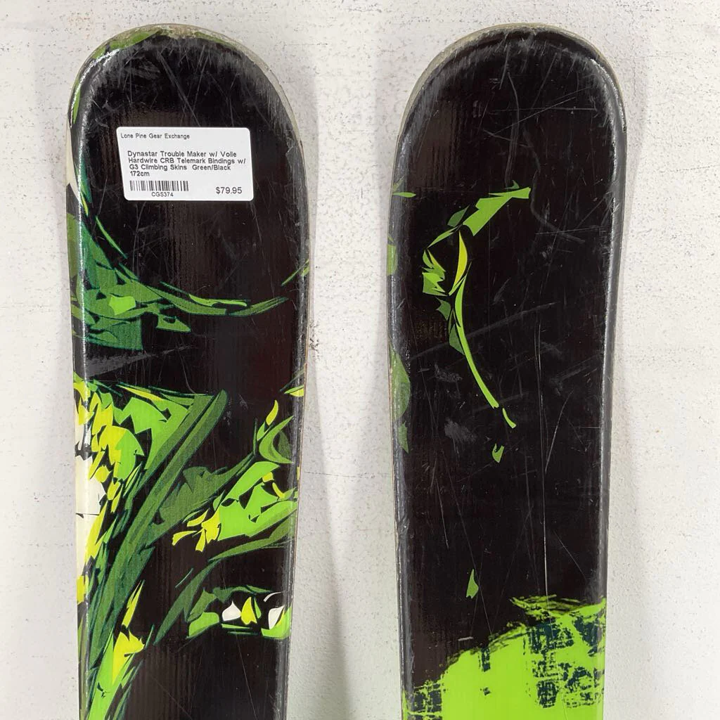 Dynastar Trouble Maker w/ Voile Hardwire CRB Telemark Bindings w/ G3 Climbing Skins - Image 3