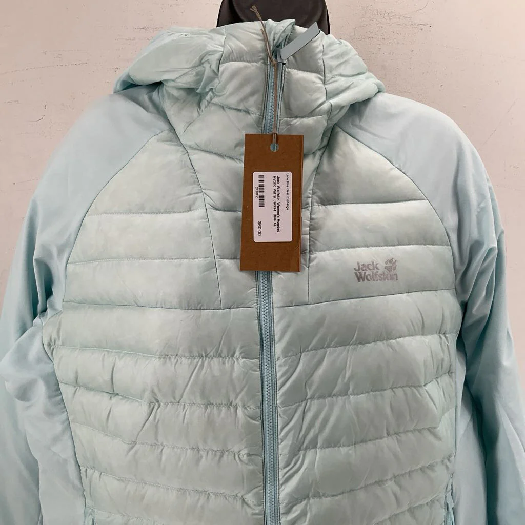 Jack Wolfskin Women's Hooded Hybrid Puffy Jacket - Image 2