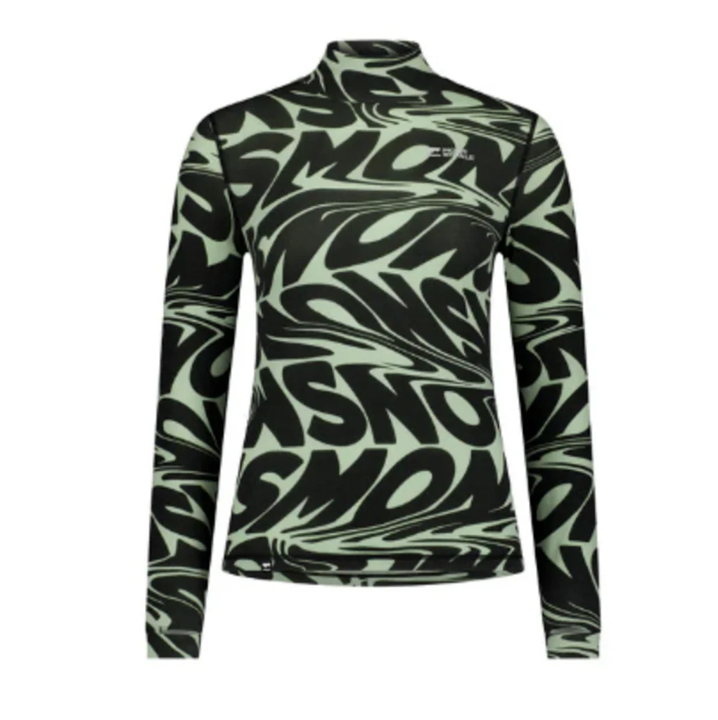 Mons Royale Women's Cascade Mock Neck Merino 200 Long Sleeve