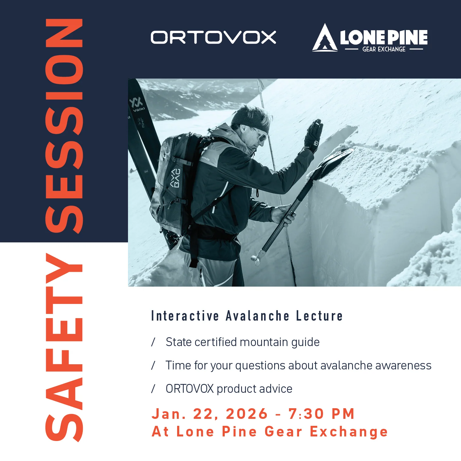 Ortovox Safety Session- Avalanche Terrain & Tour Planning Clinic