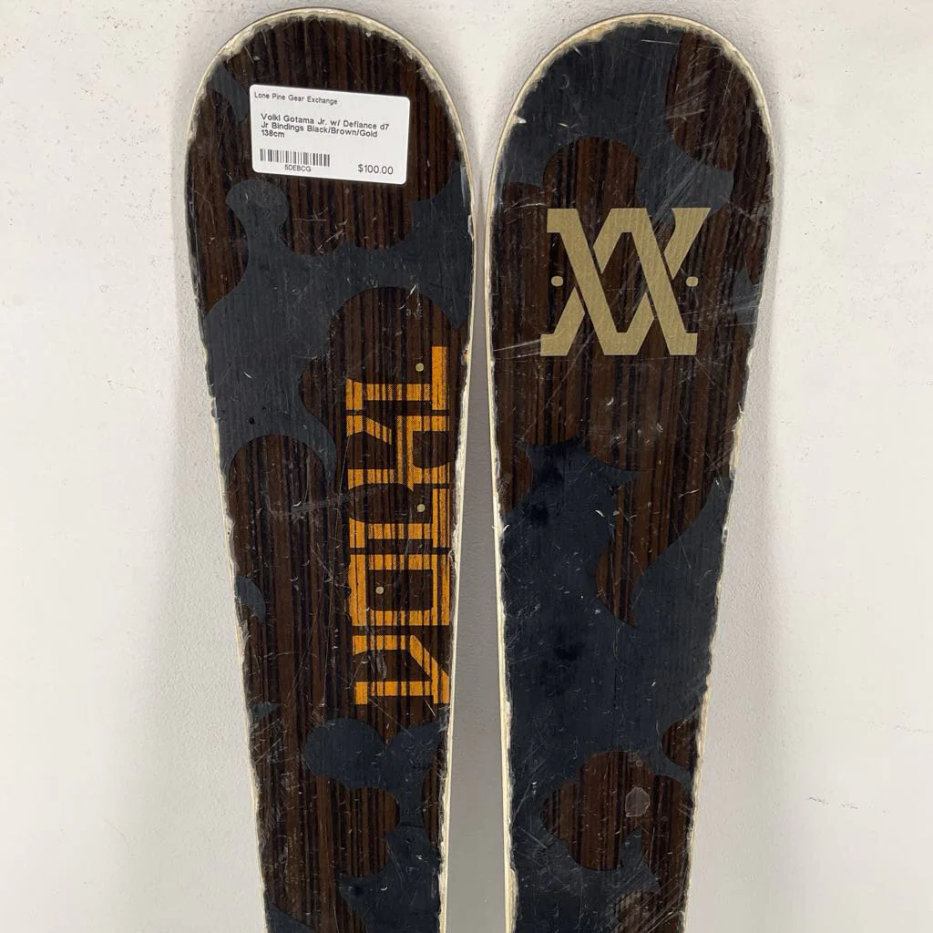 Volkl Gotama Jr. w/ Defiance d7 Jr Bindings - Image 3
