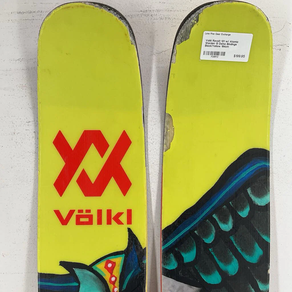 Volkl Revolt 121 w/ Atomic Warden 13 Demo Bindings - Image 3